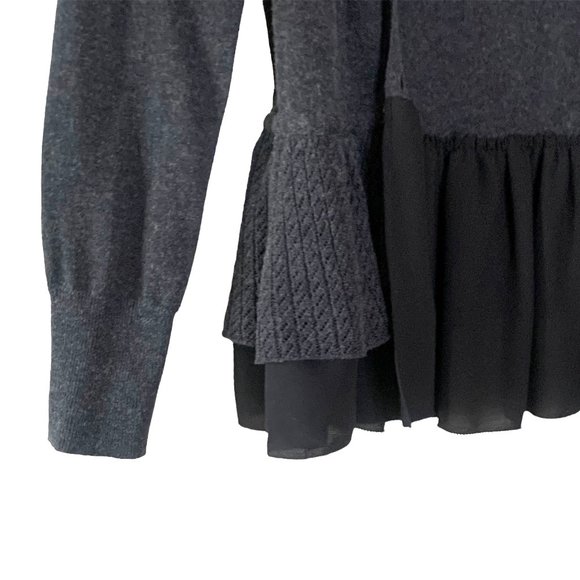 Anthropologie Layered Peplum Cardigan - S - Picture 2 of 12